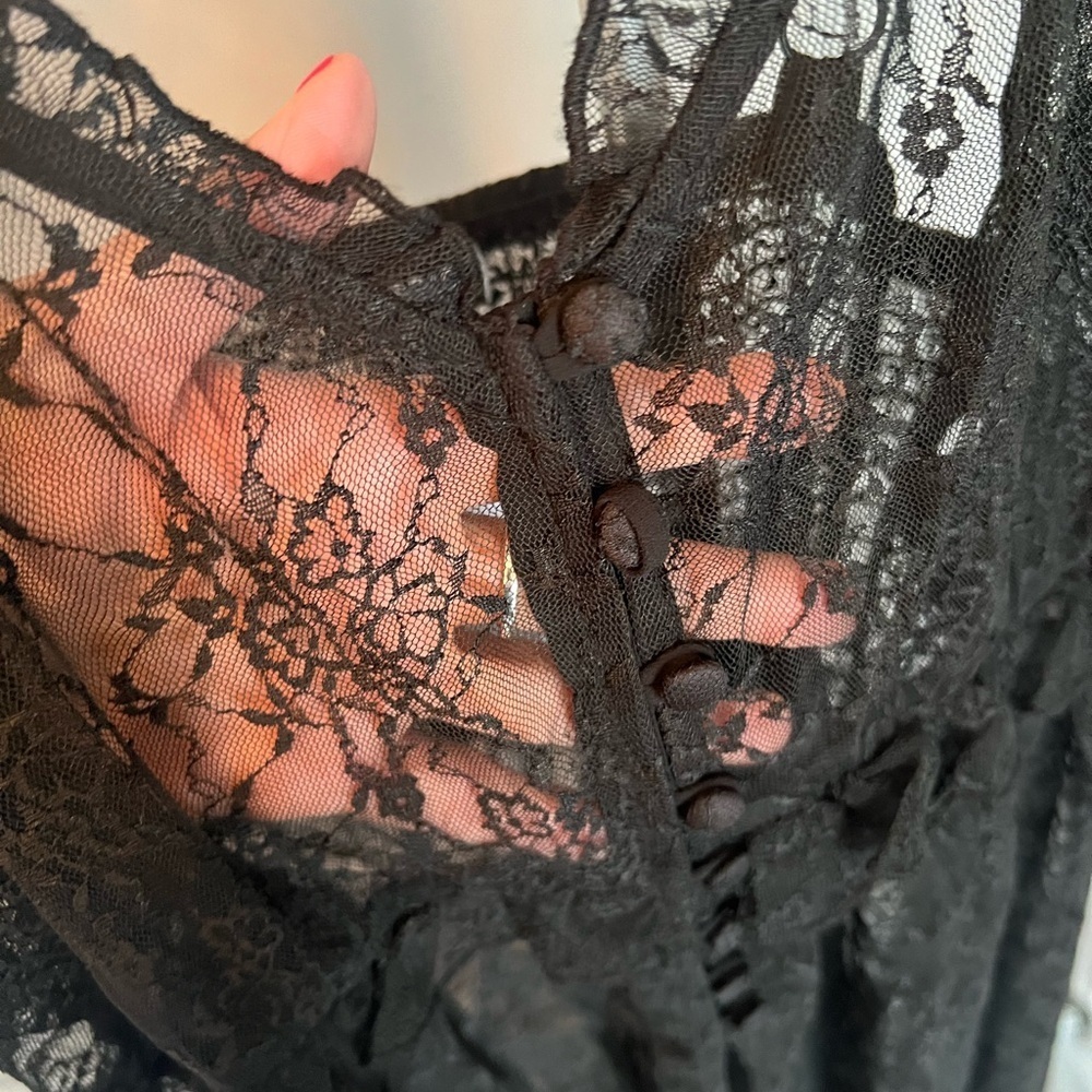 WORN ONCE Black Lace Sheer Dress - Picture 10 of 14